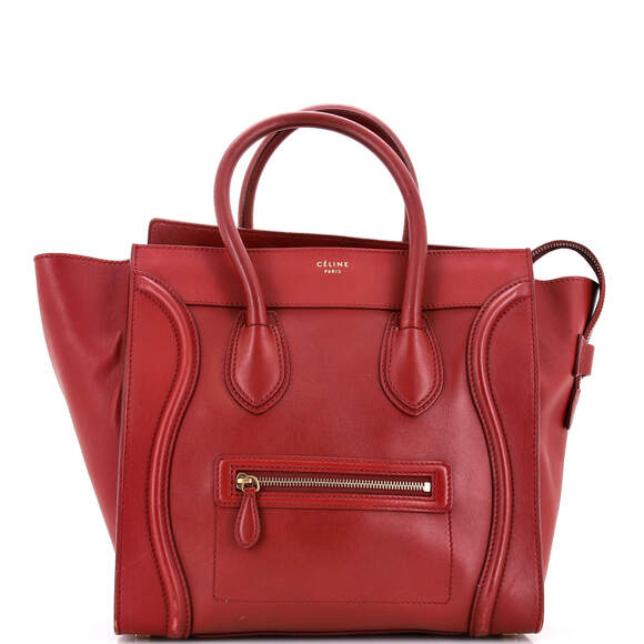 Celine Handbags - Celine Luggage Bag Smooth Leather Mini #247209C10B